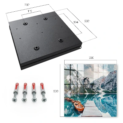 Mountain landscape Wall mounted key box