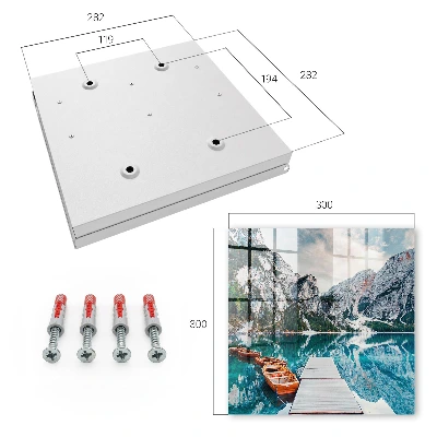 Mountain landscape Wall mounted key box
