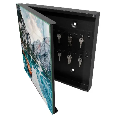 Mountain landscape Wall mounted key box