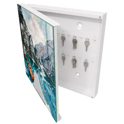 Mountain landscape Wall mounted key box