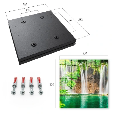Green waterfall Key cabinet