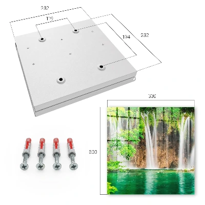 Green waterfall Key cabinet
