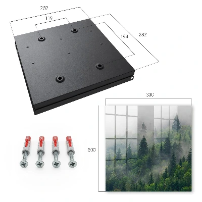 Misty forest Key box for wall