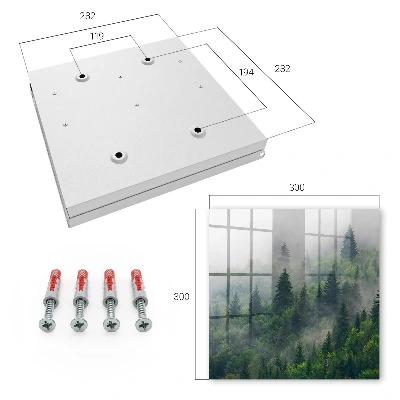 Misty forest Key box for wall