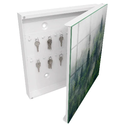 Misty forest Key box for wall