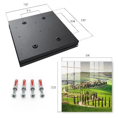 Tuscan landscape Wall mounted key box