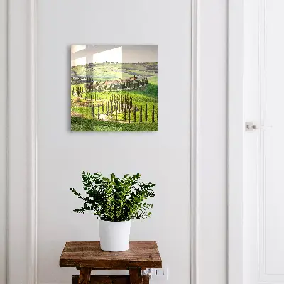 Tuscan landscape Wall mounted key box