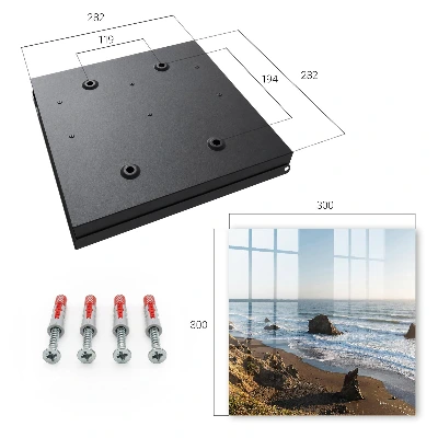 Coastal landscape Key cabinet