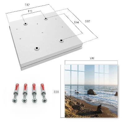Coastal landscape Key cabinet