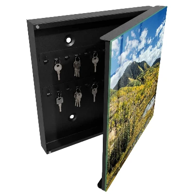 Autumn landscape Key box for wall