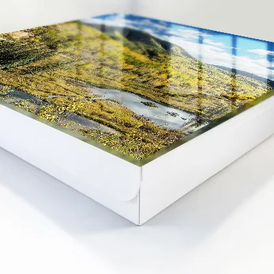Autumn landscape Key box for wall