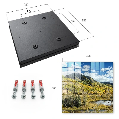 Autumn landscape Key box for wall