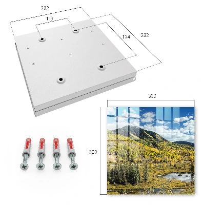 Autumn landscape Key box for wall