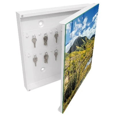 Autumn landscape Key box for wall