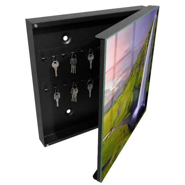 Mountain waterfall Key box for wall