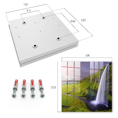 Mountain waterfall Key box for wall