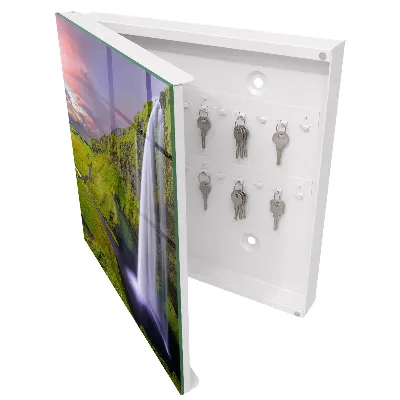 Mountain waterfall Key box for wall