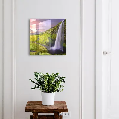Mountain waterfall Key box for wall