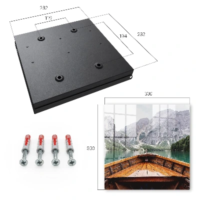 Mountain lake Wall mounted key box