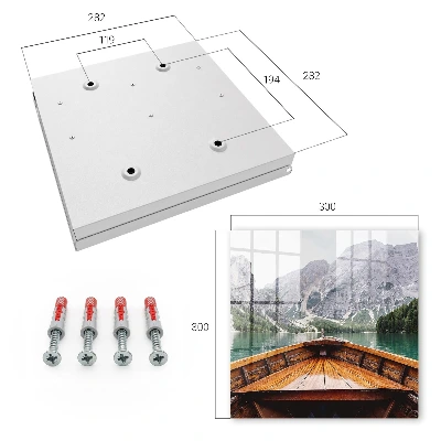 Mountain lake Wall mounted key box