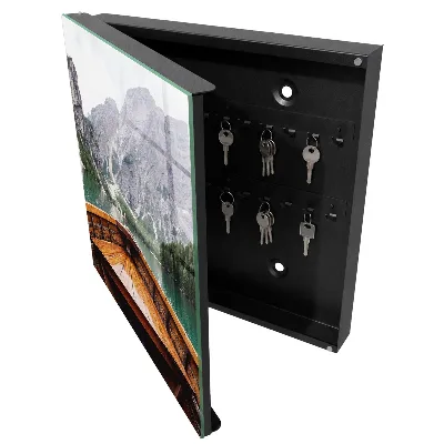 Mountain lake Wall mounted key box