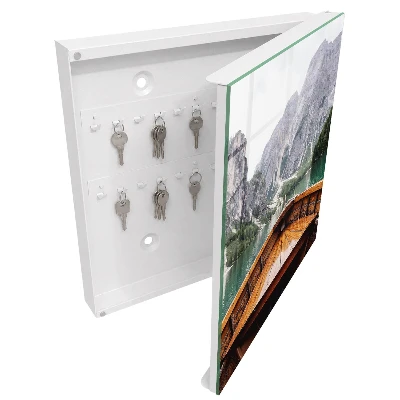 Mountain lake Wall mounted key box