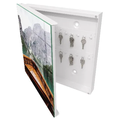Mountain lake Wall mounted key box
