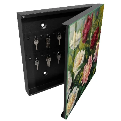 Colorful flowers Key cabinet