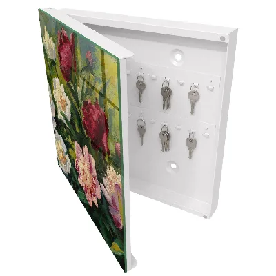 Colorful flowers Key cabinet