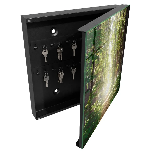 Forest landscape Key box for wall
