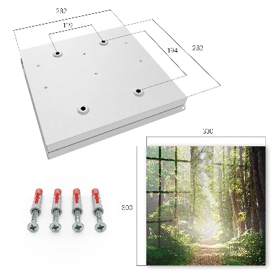 Forest landscape Key box for wall