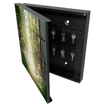Forest landscape Key box for wall