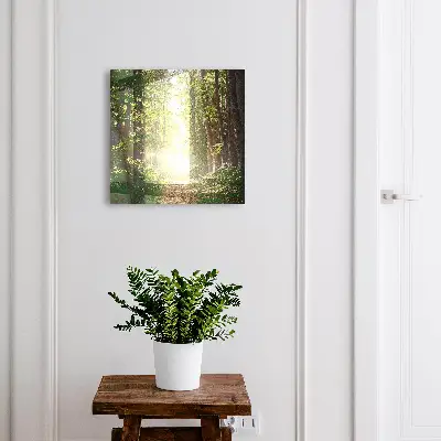 Forest landscape Key box for wall