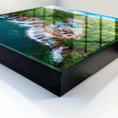 Nature waterfalls Key box for wall