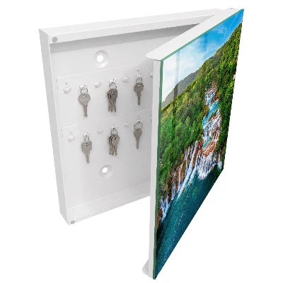 Nature waterfalls Key box for wall