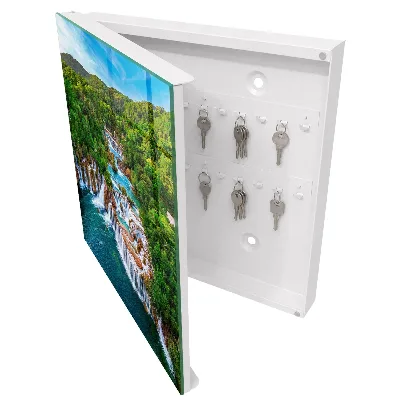 Nature waterfalls Key box for wall