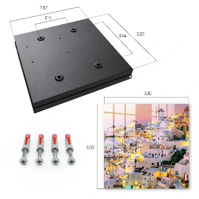 Greek landscape Wall mounted key box