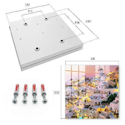 Greek landscape Wall mounted key box