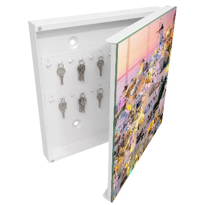 Greek landscape Wall mounted key box