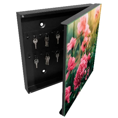 Pink peonies Key cabinet