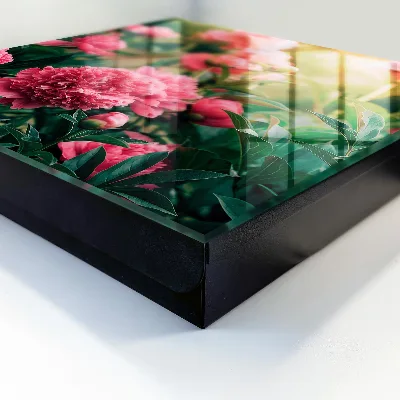Pink peonies Key cabinet