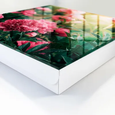 Pink peonies Key cabinet