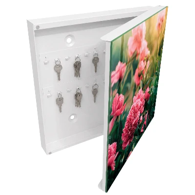 Pink peonies Key cabinet