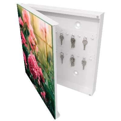 Pink peonies Key cabinet