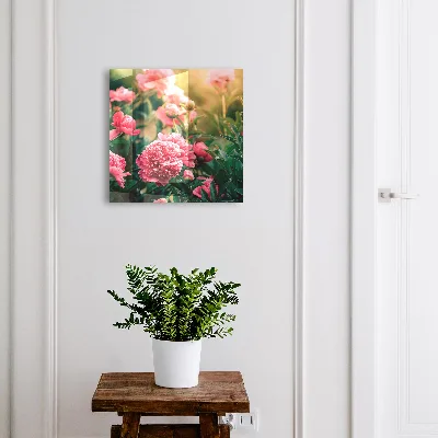 Pink peonies Key cabinet