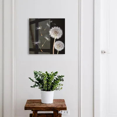 Delicate dandelions Wall mounted key box