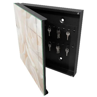 Cream roses Key cabinet