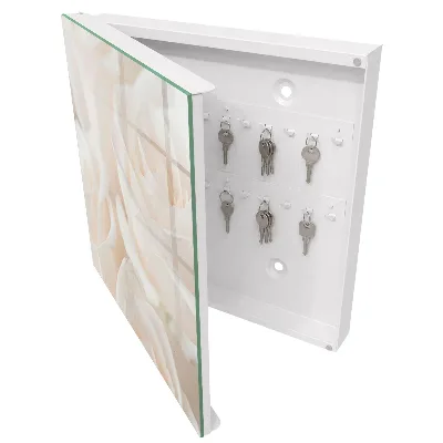 Cream roses Key cabinet