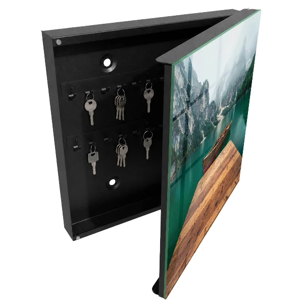 Mountain lake Wall mounted key box