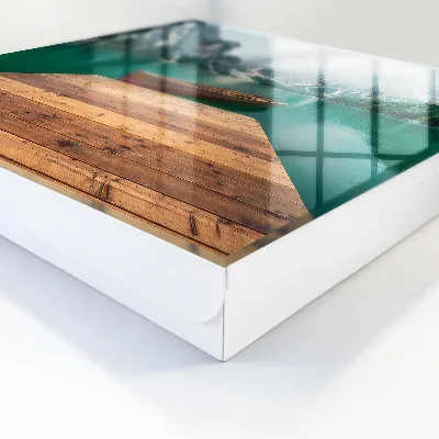 Mountain lake Wall mounted key box